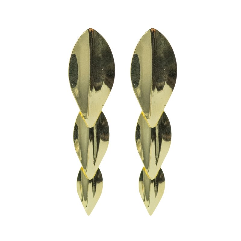 TELL ME WHY EARRINGS - CLÁUDIA LOBÃO -e-3564-Gold -