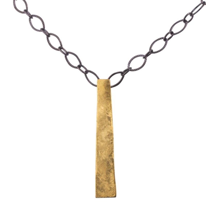 GOLDEN STICK UP NECKLACE - CLÁUDIA LOBÃO -N-2095-SHORT -