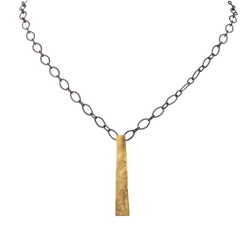 GOLDEN STICK UP NECKLACE - CLÁUDIA LOBÃO -N-2095-SHORT -