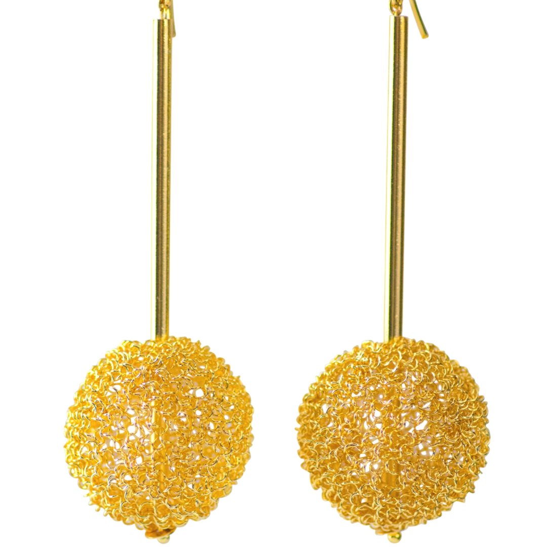 TUMBLE BALLS EARRINGS - CLÁUDIA LOBÃO -E-1775 - Earrings