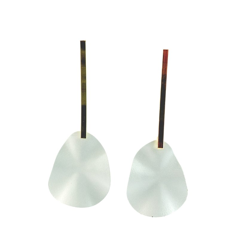 WHITE-KNUCKLE GRIP EARRINGS - CLÁUDIA LOBÃO -E-3517-G-white - Earrings